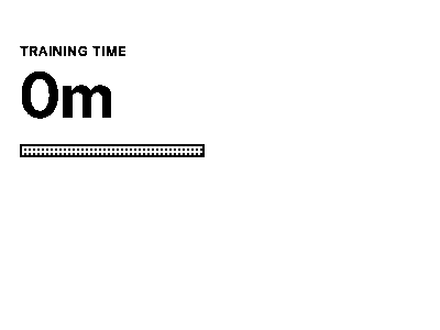 The Total training time widget as the device renders it: Total active training time across all sports with workout count.