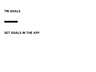 The Triathlon target rings widget as the device renders it: Multi-sport progress against weekly Run, Bike, and Swim targets.